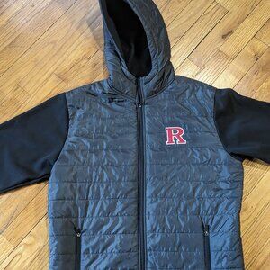 Rutgers Hooded Jacket with zipper pockets